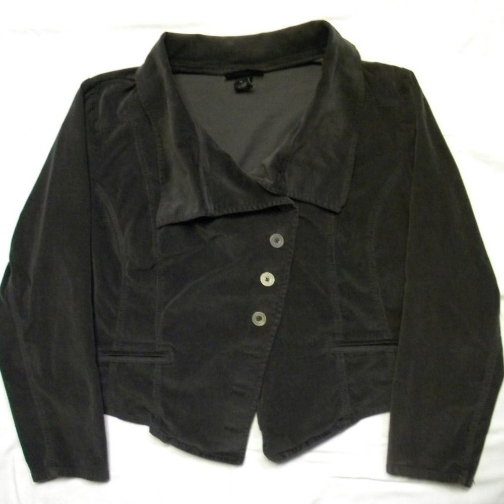 Lane Bryant Dusty Plum Corduroy Military Jacket 20